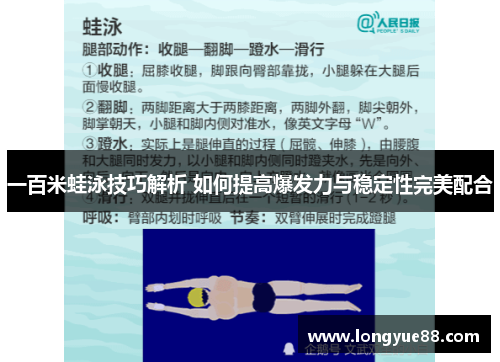 一百米蛙泳技巧解析 如何提高爆发力与稳定性完美配合
